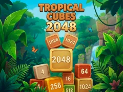 Játék Tropical Cubes 2048 online