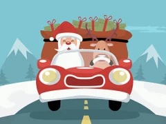 Játék Santa Giving Presents Jigsaw online