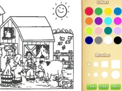 Játék Farm Coloring Book For Kids online