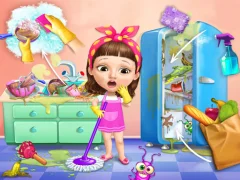 Játék Sweet Baby Girl Cleanup Messy House online