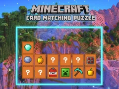 Játék Minecraft Card Matching Puzzle online