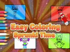 Játék Easy Coloring Sprunki Time online