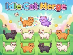 Játék Idlle Cat Merge online