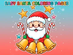 Játék Easy Santa Coloring Pages online