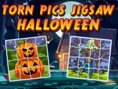Játék Torn Pics Jigsaw Halloween online