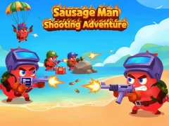 Játék Sausage Man Shooting Adventure online