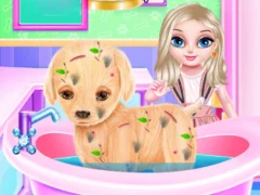 Játék Baby Elsa Puppy Surgery online