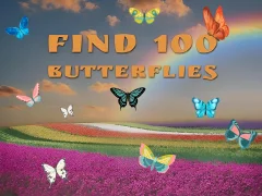 Játék Find 100 butterflies online