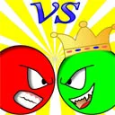 Játék Red ball vs green king online