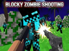 Játék Blocky Zombie Shooting online