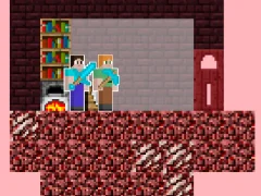 Játék Alex and Steve Nether online