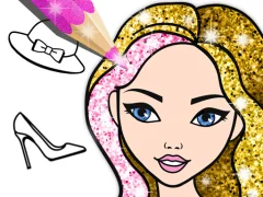 Játék Fashion Coloring Book Glitter online