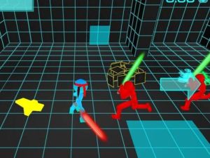 Játék Stickman neon kard harcol online