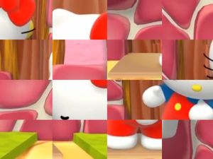 Játék Hello cica video puzzle online