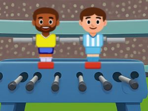 Játék Kick Pong Taber Foccer online