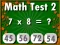 Játék Math Test 2 online