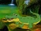 Játék Crocodile Waterfalls Forest Escape online