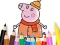 Játék Coloring Book: Mommy Pig Winter online