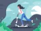 Játék Electric scooter rides jigsaw online