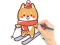 Játék Coloring Book: Skiing Puppy online