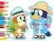 Játék Coloring Book: Bluey Camping online