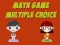 Játék Math Game Multiple Choice online