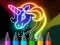 Játék Learn to Draw Glow Cartoon online