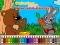 Játék Coloring book: Bear and rabbit online