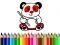 Játék Back To School: Panda Coloring online