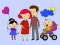 Játék Happy Family Coloring Book online