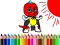 Játék Back To School: Mask Boy Coloring online