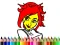 Játék Back To School: Cute Girl Coloring online