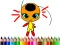 Játék Back To School: Dotted Girl Coloring online