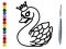 Játék Back To School: Swan Coloring Book online