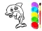 Játék Dolphin Coloring Book online