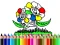 Játék Back to School: Flowers Coloring online