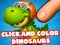 Játék Click And Colors Dinosaurs online