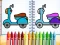 Játék Cute Bike Coloring Book online