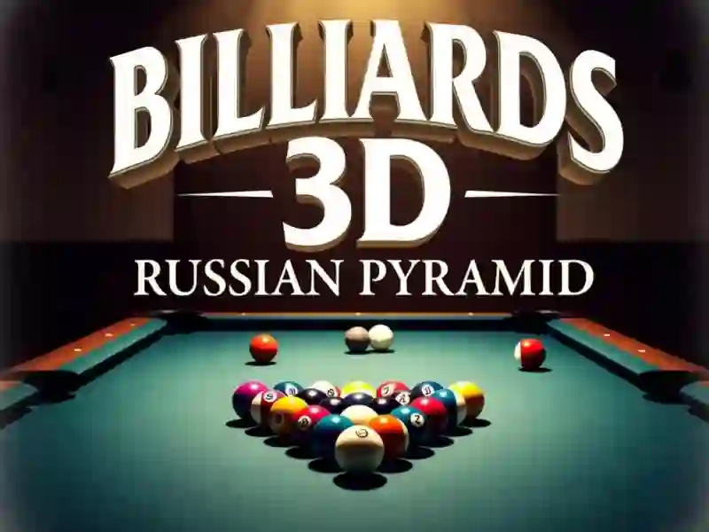 Játék Billiards 3D Russian Pyramid online