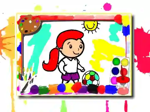 Játék Football Coloring Book online