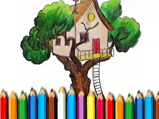 Játék Tree House Coloring Book online