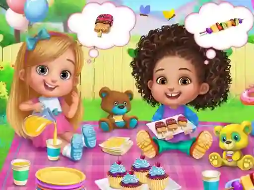 Játék Babysitter Party Caring Games online
