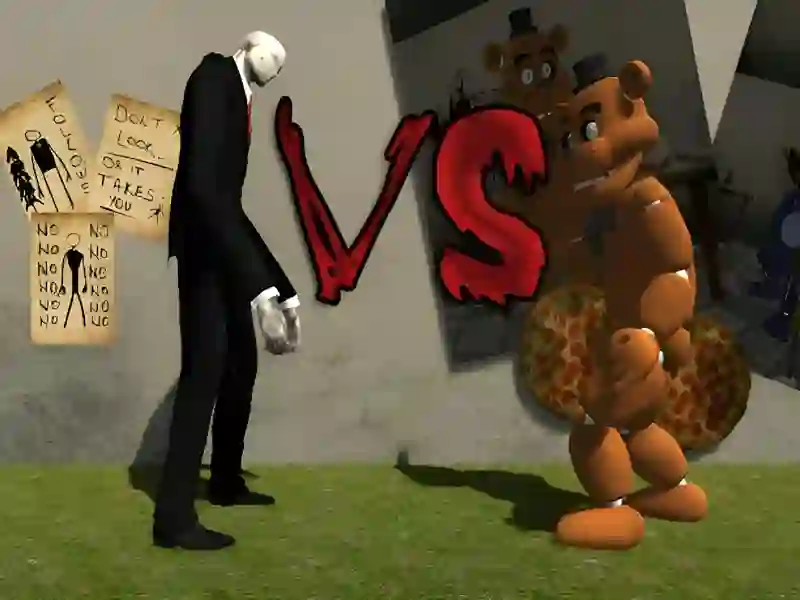 Játék Slenderman vs Freddy Fazbear online