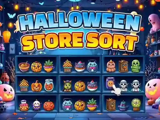 Játék Halloween Store Sort online