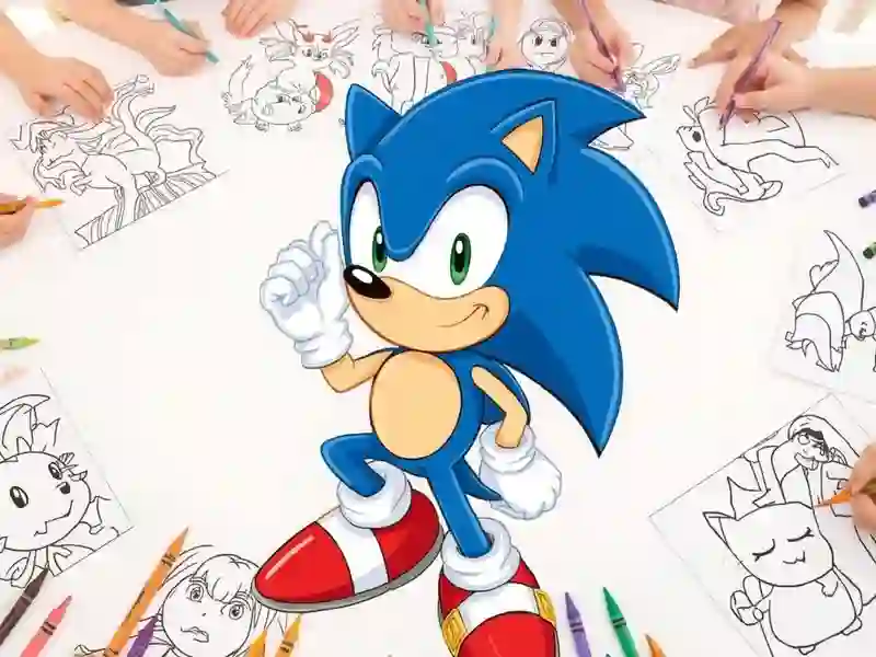 Játék Sonic Coloring online