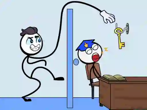 Játék Stickman Troll Thief Puzzle online