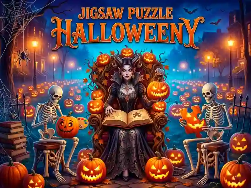 Játék Jigsaw Puzzle Halloweeny online