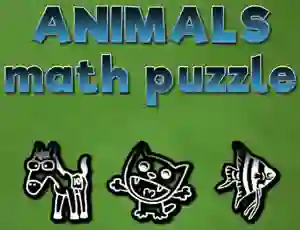 Játék Animals Math Puzzles online