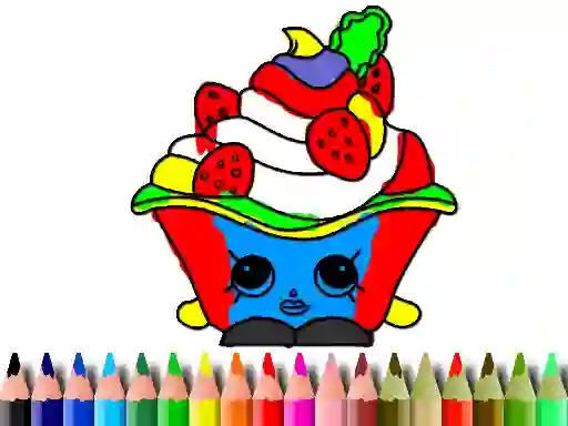 Játék Back To School: Cake Coloring Book online