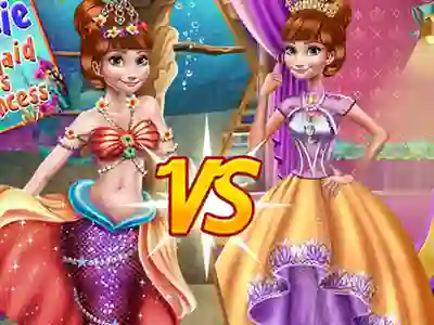 Játék Anna mermaid vs princess online